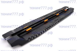 Подножки боковые, OMSA4x4, силовые с подсветкой для L200 Triton