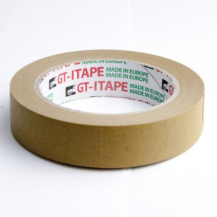 Isistem 40м. х 24мм. Малярная бумажная лента GT Itape brown 80C