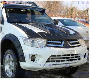 Накладки капота для Мицубиши Л200 и Паджеро Спорт 2
