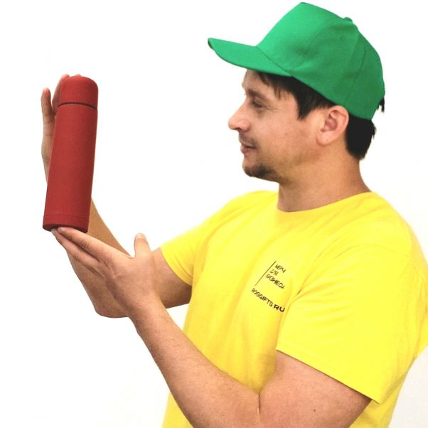 Термос Soft красный