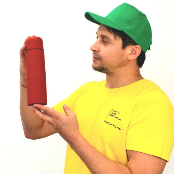 Термос Soft красный