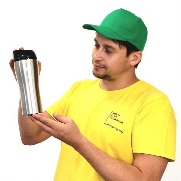 Термокружка Click серебристая