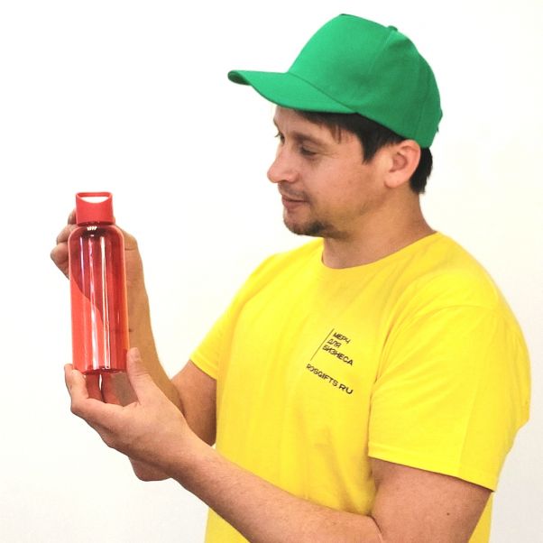 Бутылка для воды Liquid красная