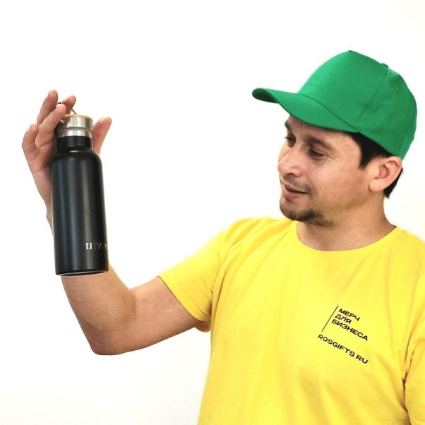 Бутылка для воды Distiller черная