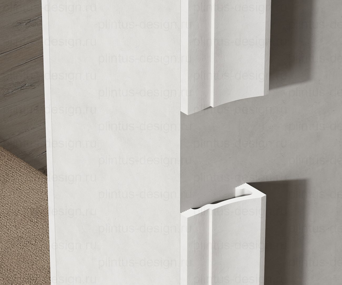 MX050 Молдинг экополимер, 65х22, 2000 мм