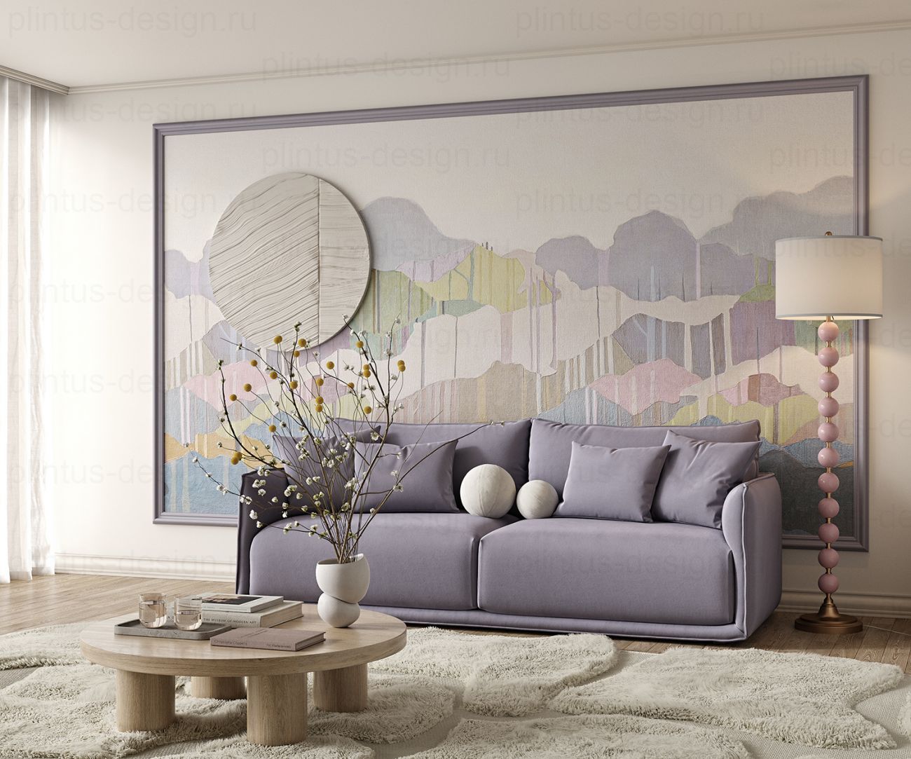 MX044 Молдинг экополимер, 60х26, 2000 мм