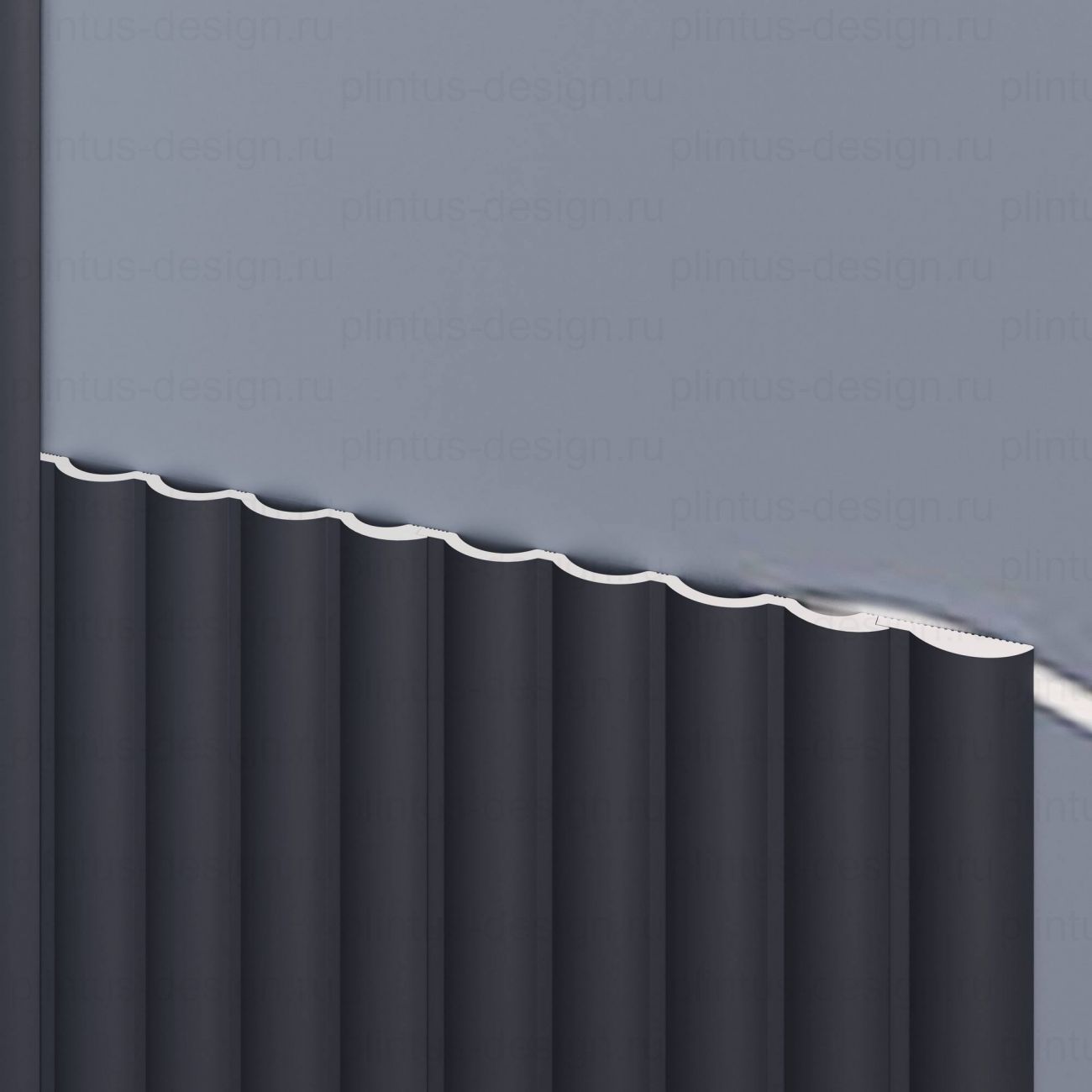 MF005 Молдинг финишный экополимер, 46х12, 2800 мм