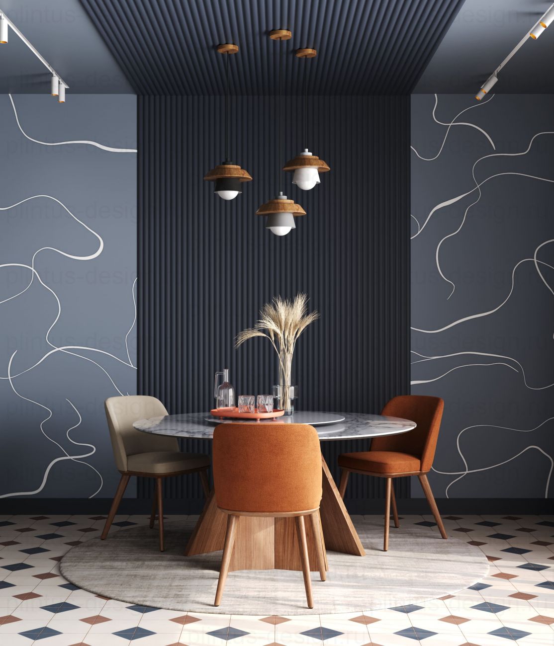 MF005 Молдинг финишный экополимер, 46х12, 2800 мм