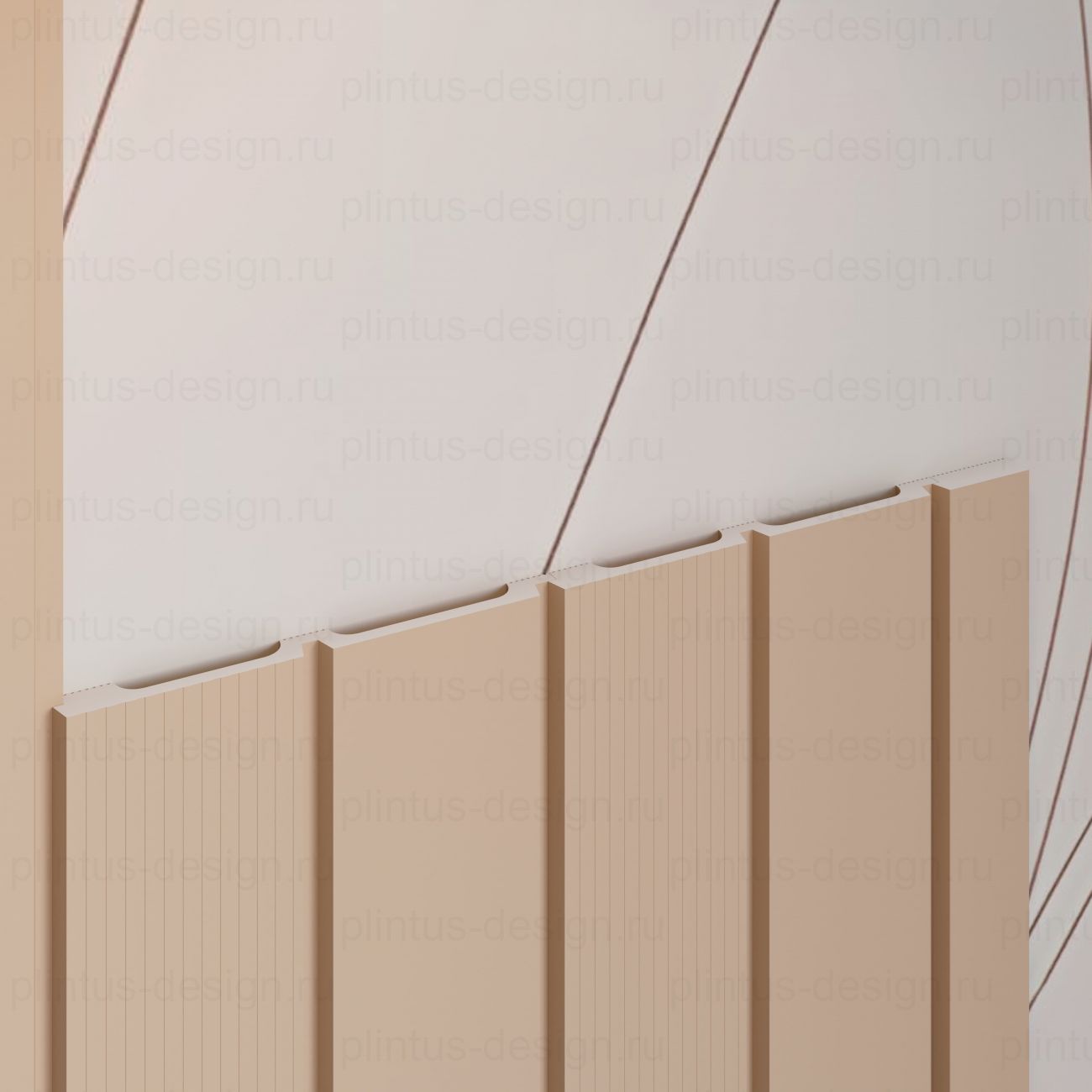 MF002 Молдинг финишный экополимер, 38х12, 2800 мм