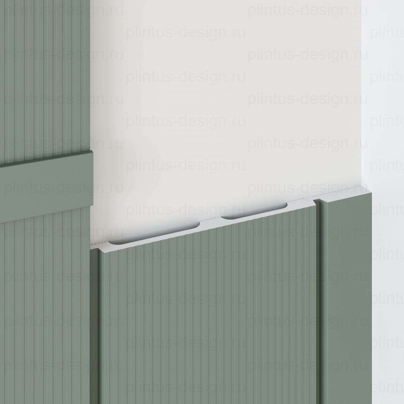 MF002 Молдинг финишный экополимер, 38х12, 2800 мм