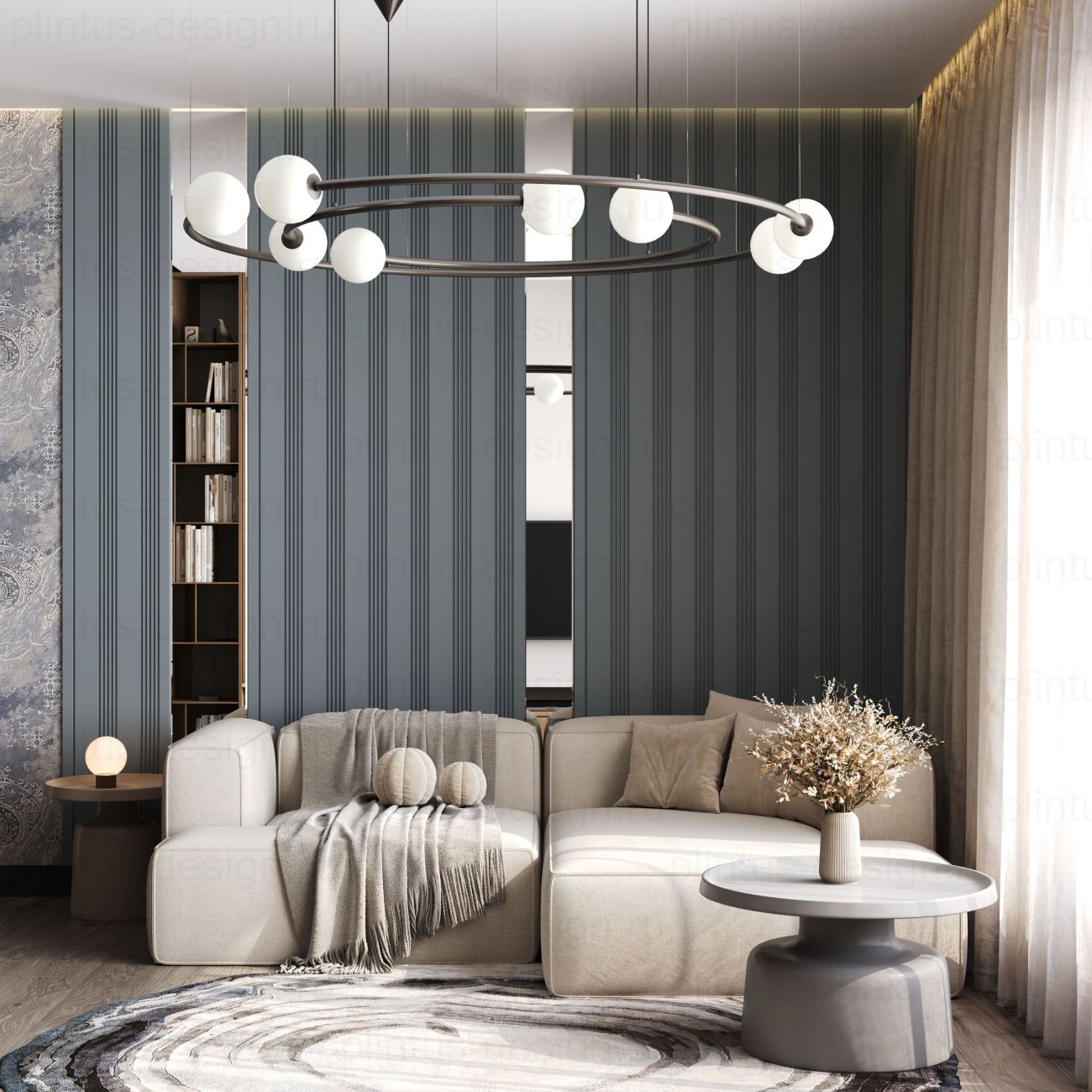 MF002 Молдинг финишный экополимер, 38х12, 2800 мм