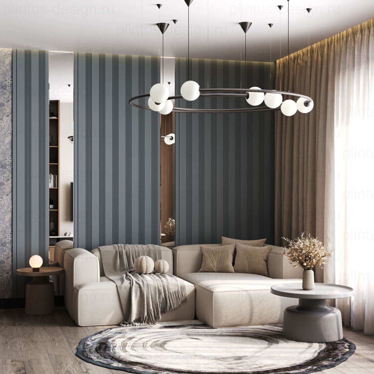 MF002 Молдинг финишный экополимер, 38х12, 2800 мм