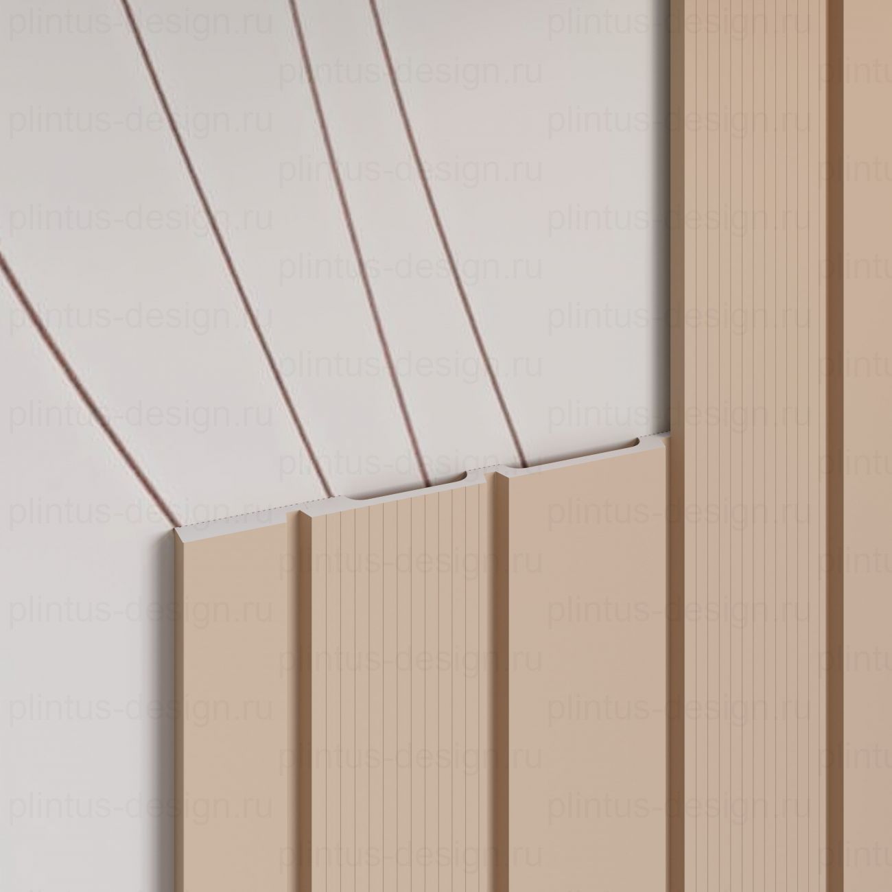 MF001 Молдинг финишный экополимер, 46х12, 2800 мм