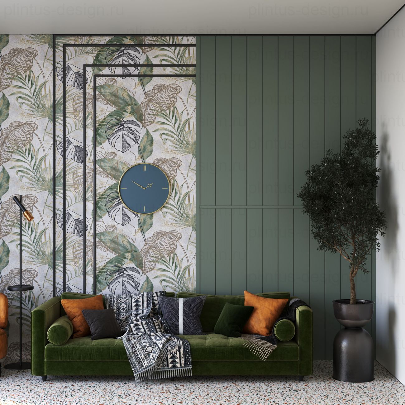 MF001 Молдинг финишный экополимер, 46х12, 2800 мм