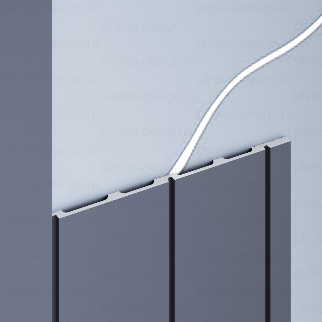 MF001 Молдинг финишный экополимер, 46х12, 2800 мм