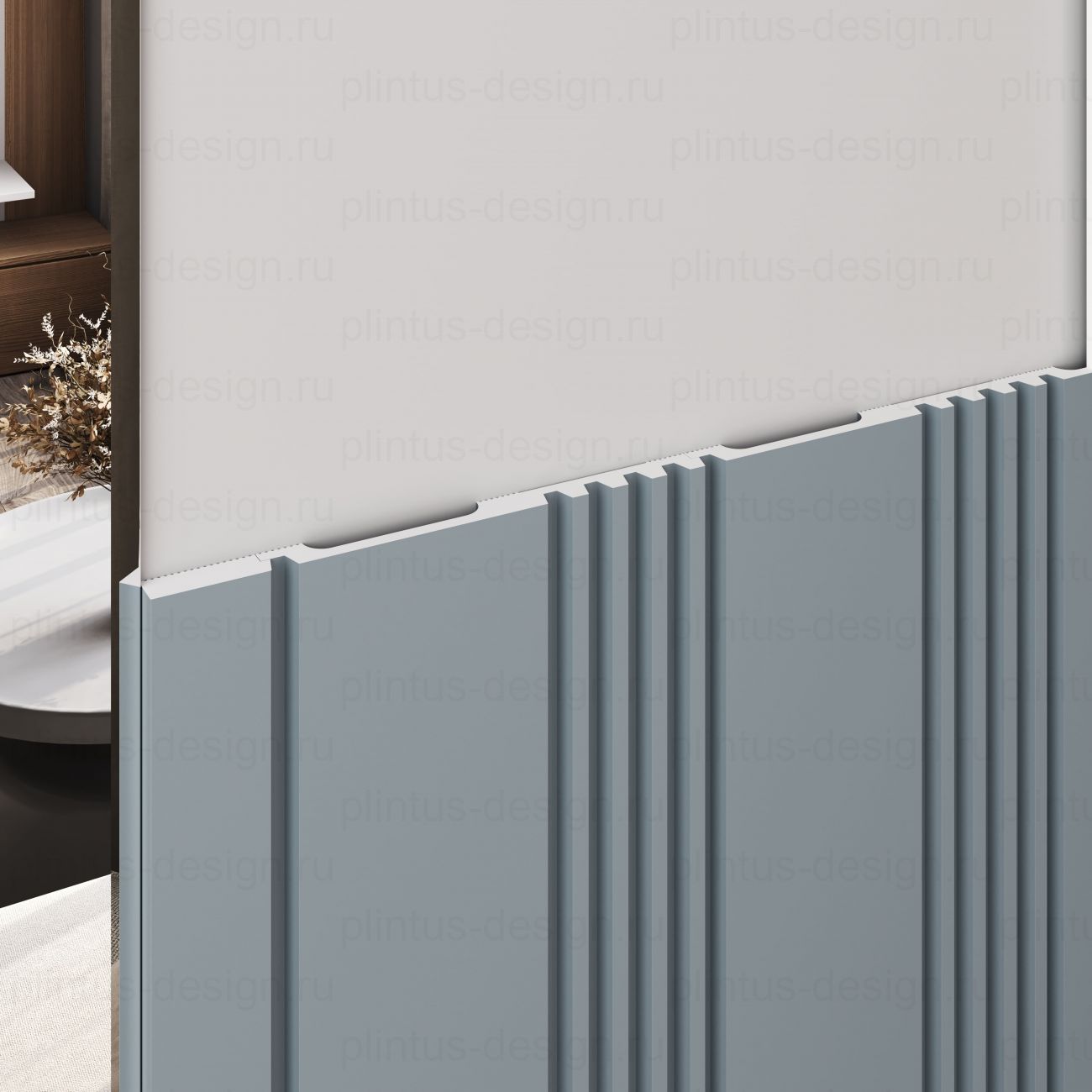 MF001 Молдинг финишный экополимер, 46х12, 2800 мм