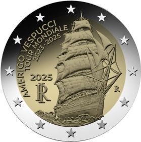 Кругосветное путешествие «Америго Веспуччи»  2 евро Италия 2025
