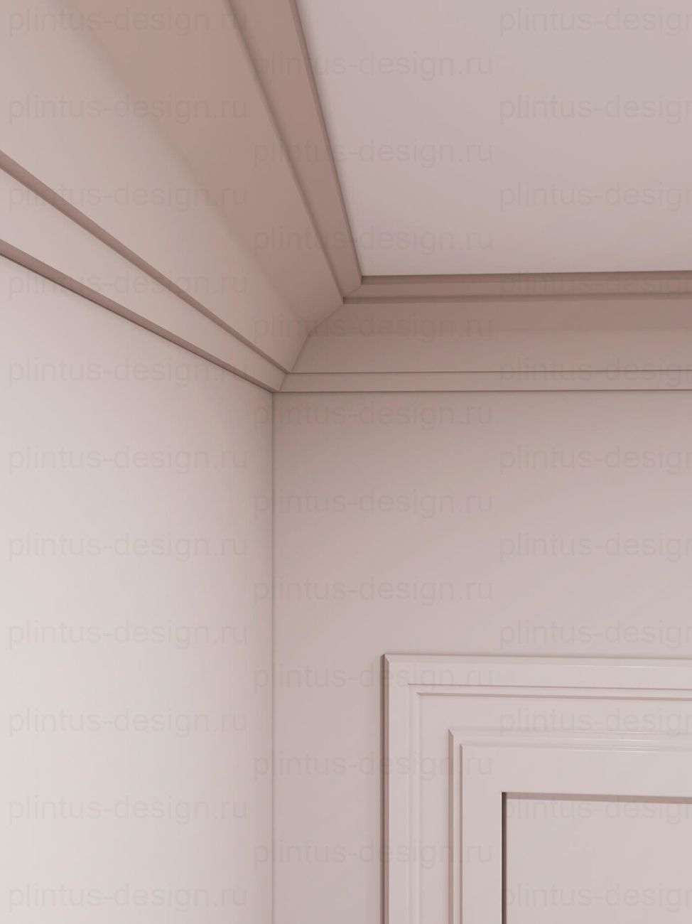 KX028 Карниз экополимер, 75х75, 2000 мм