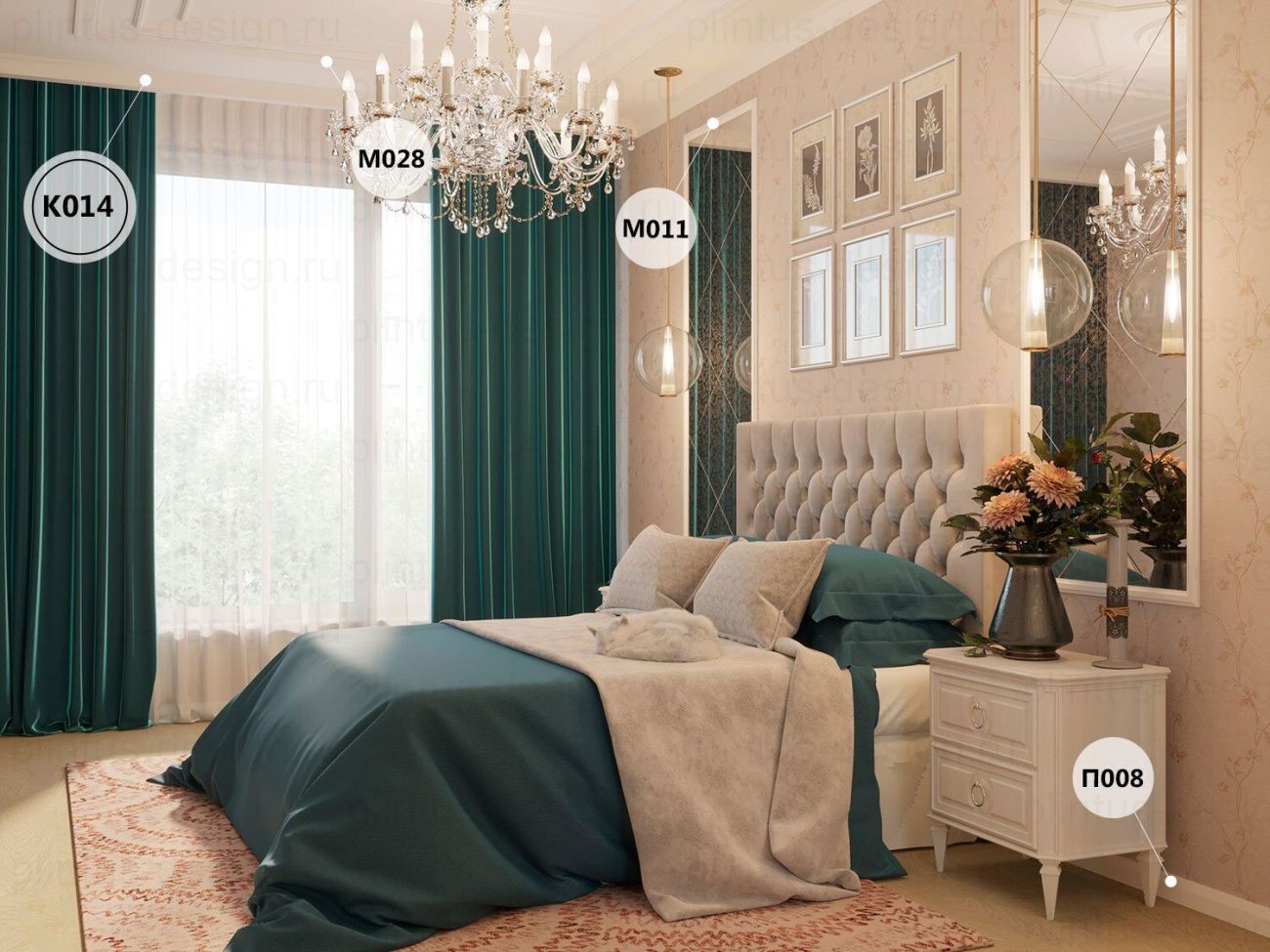 KX014 Карниз экополимер, 69х69, 2000 мм