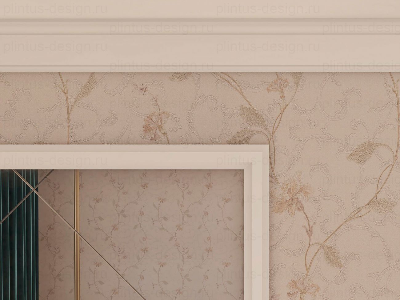 KX014 Карниз экополимер, 69х69, 2000 мм