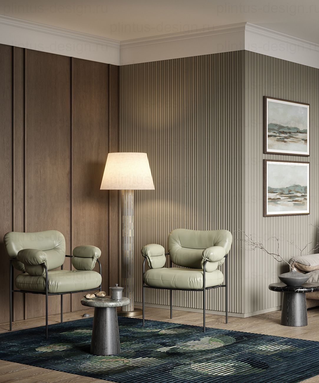 KX006 Карниз экополимер, 60х60, 2000 мм