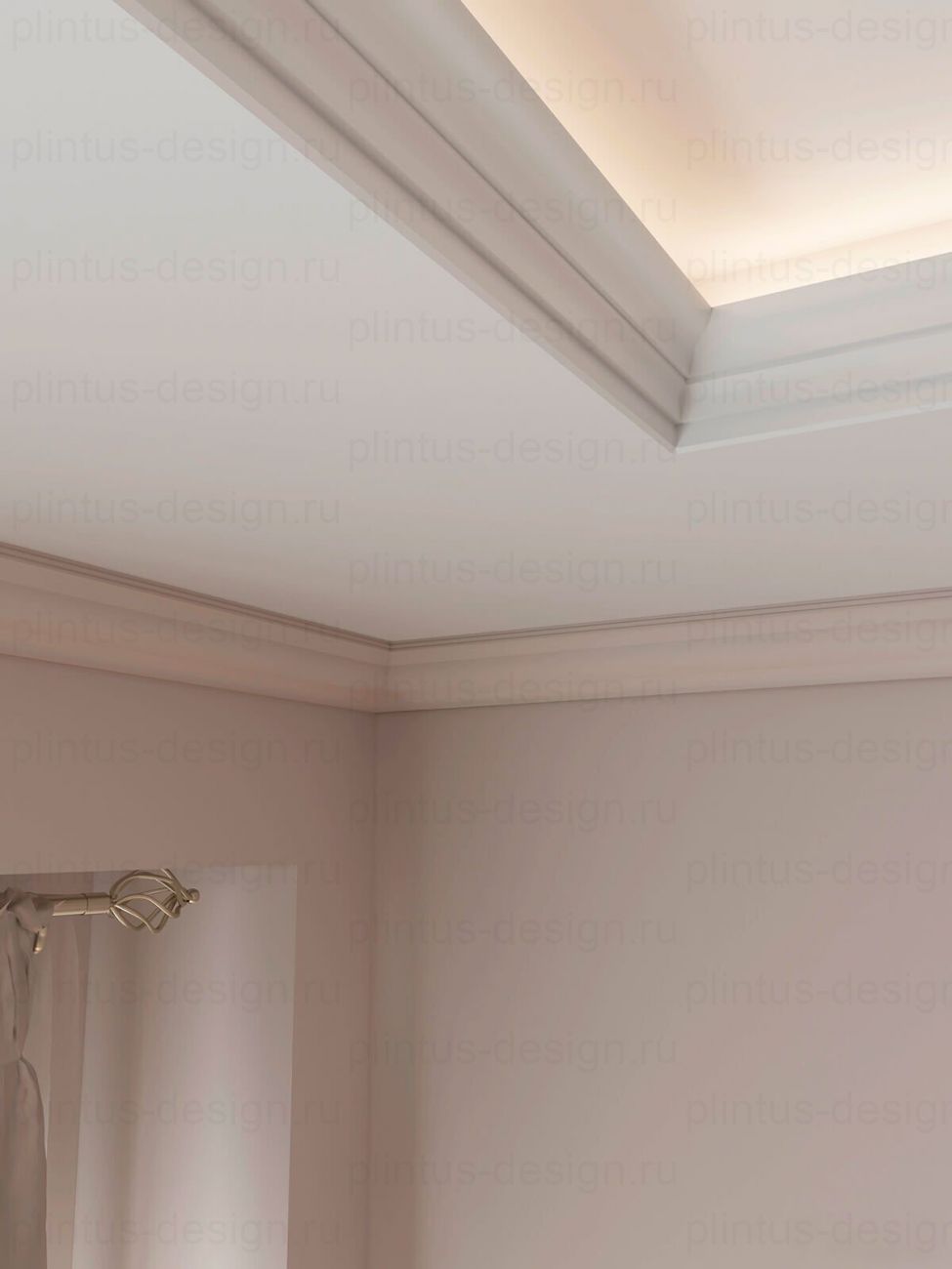 KX012 Карниз экополимер, 80х80, 2000 мм