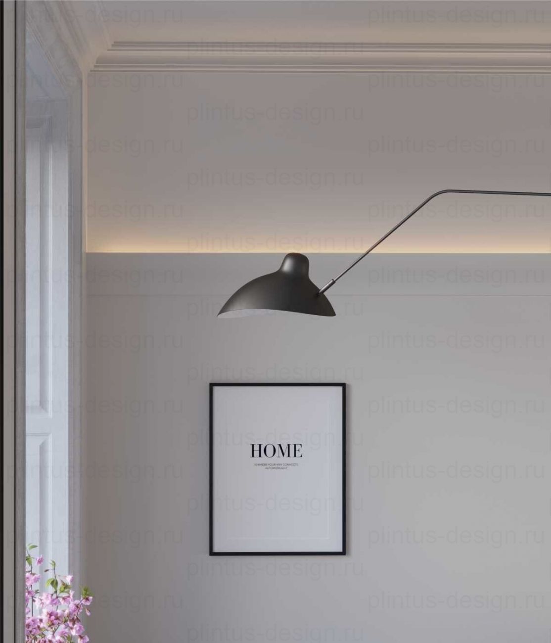 KX012 Карниз экополимер, 80х80, 2000 мм