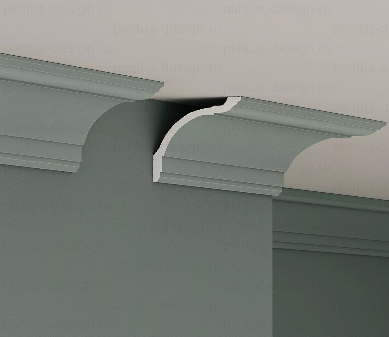 KX015 Карниз экополимер, 97х84, 2000 мм