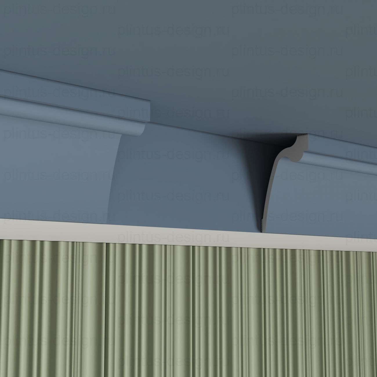 KX066 Карниз экополимер, 60х90, 2000 мм