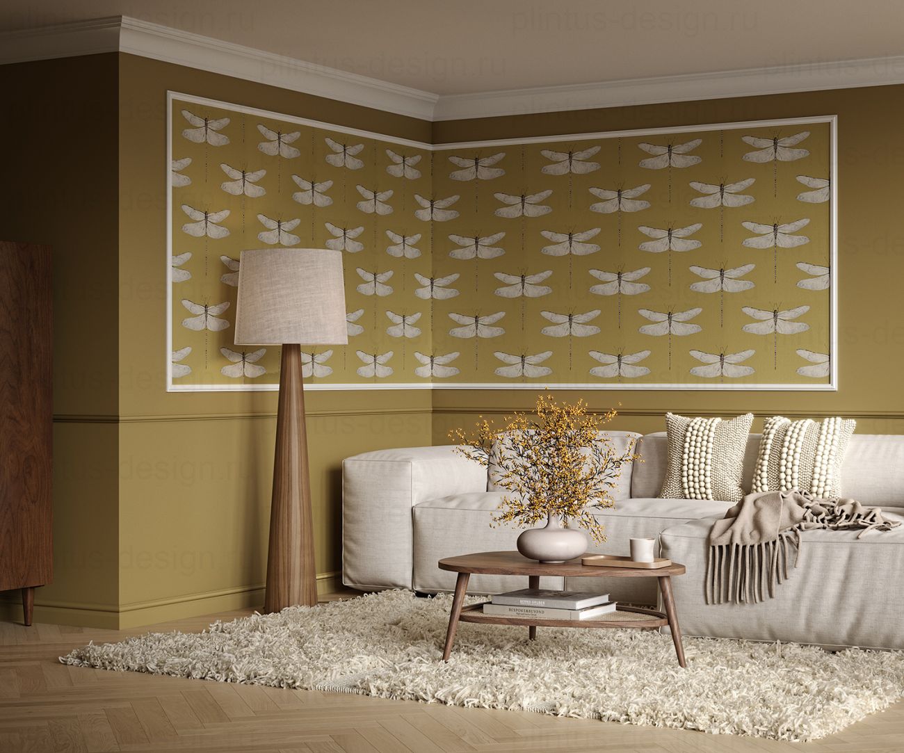 KX004 Карниз экополимер, 117х118, 2000 мм