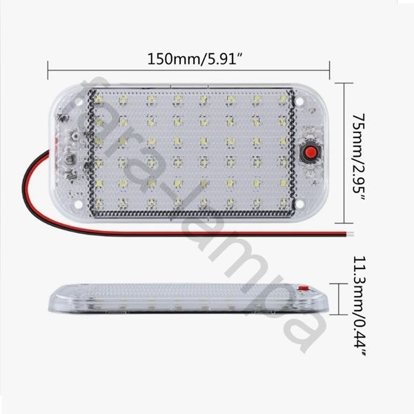 Плафон освещения салона белый свет