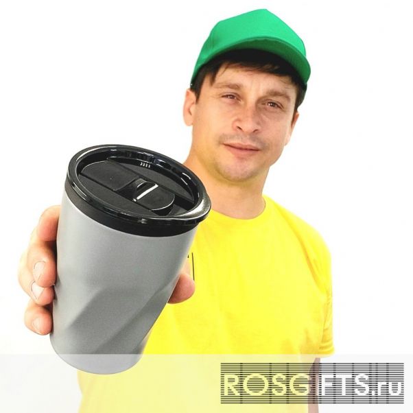 Термокружка BASIC серая