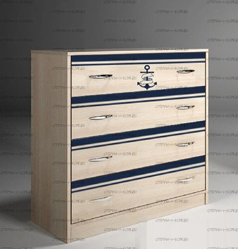 Комод Капитан КП-13/5 (82х44х87), два цвета