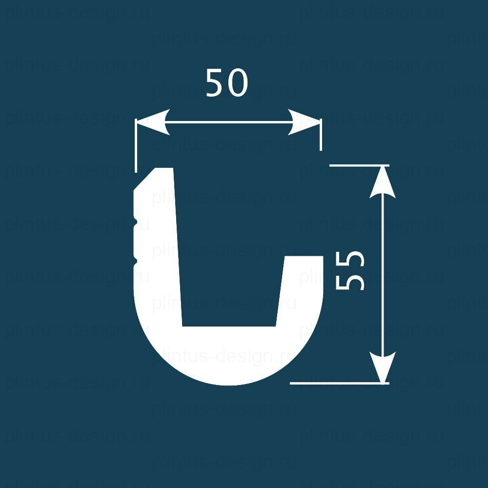 KX024 Карниз экополимер, 55х50, 2000 мм
