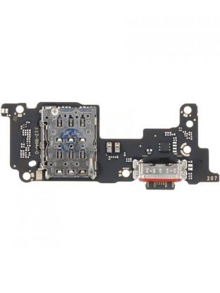 Нижняя плата для Xiaomi 12T Pro (22081212UG, OEM) с разъемами зарядки, SIM и микрофоном