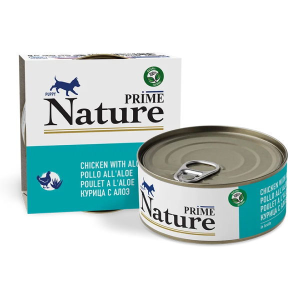 Влажный корм для щенков Prime Nature с курицей и алоэ