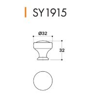 Мебельная ручка-кноб System SY1915 схема