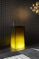 Напольная раковина Antonio Lupi Lavabi AURA 45х45 см с подсветкой и без схема 12