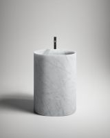 Раковина напольная из камня Antonio Lupi Lavabi NEBULA63 63х45 см схема 3