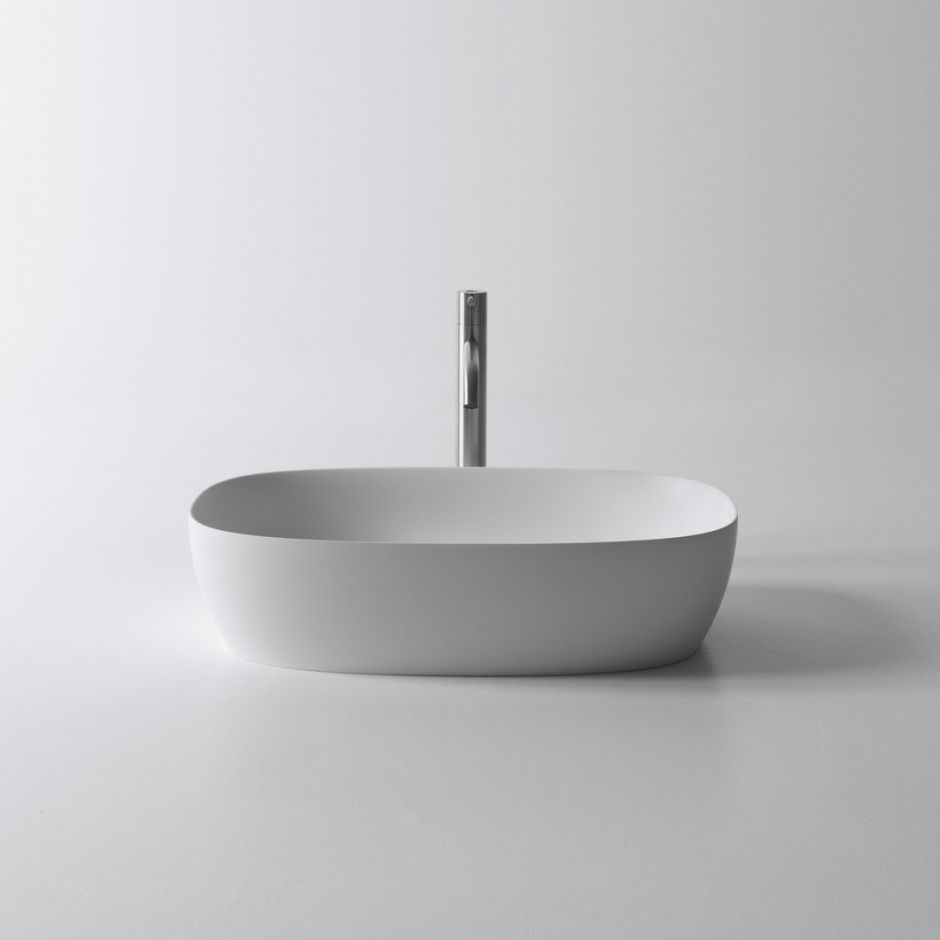 Раковина овальная накладная Antonio Lupi Lavabi SENSO160 60х40 см ФОТО