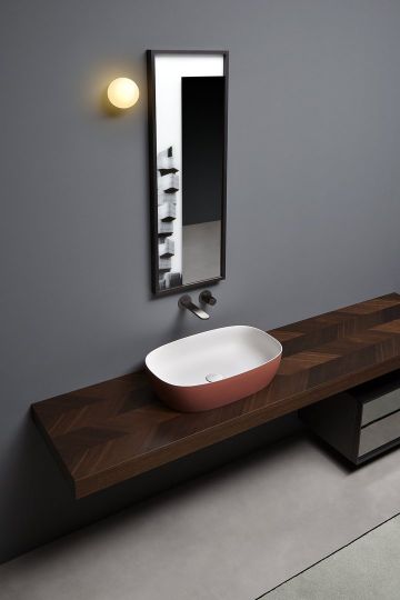 Раковина овальная накладная Antonio Lupi Lavabi SENSO160 60х40 см схема 4 Раковина овальная накладная Antonio Lupi Lavabi SENSO160 60х40 см схема 4