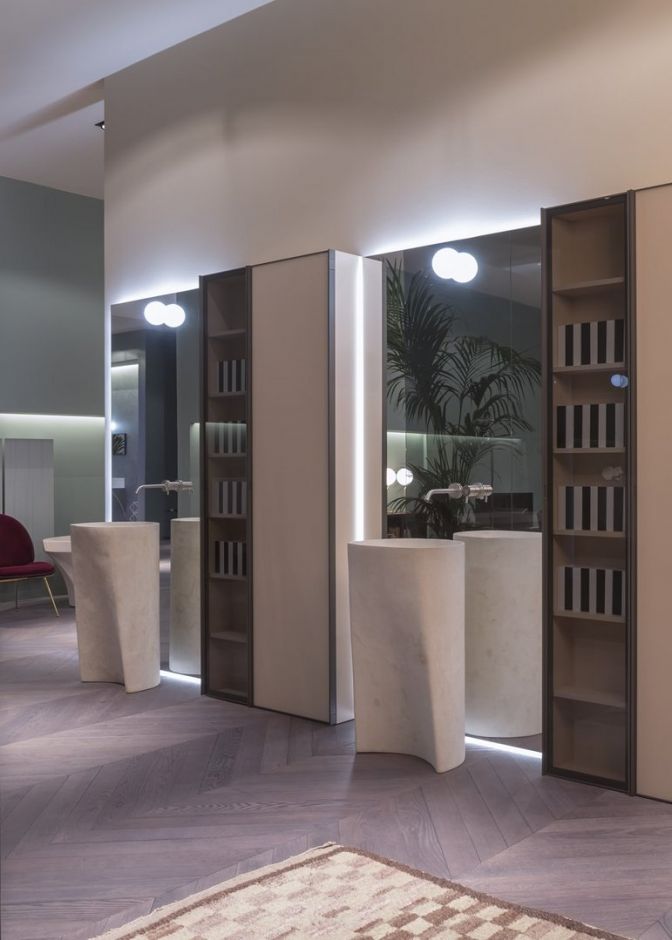 Напольная раковина Antonio Lupi Lavabi RILIEVO 44х44 см ФОТО