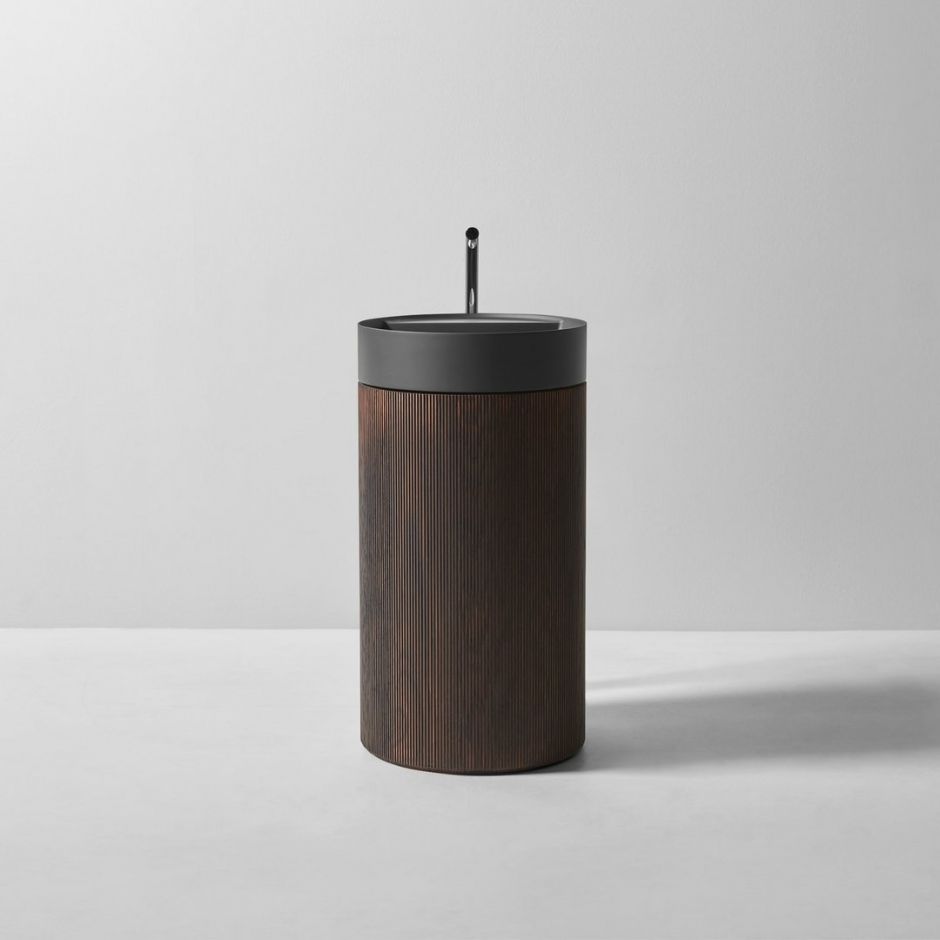 Раковина напольная Antonio Lupi Lavabi RIGATINO1 диаметр 45см ФОТО