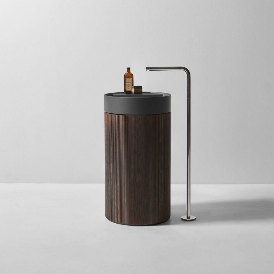 Раковина напольная Antonio Lupi Lavabi RIGATINO1 диаметр 45см