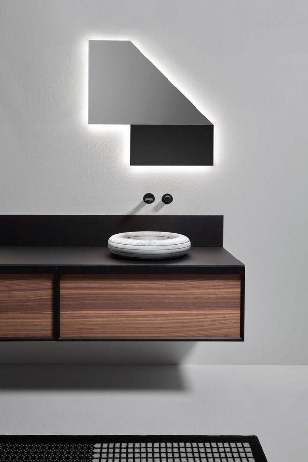 Раковина круглая накладная из камня Antonio Lupi Lavabi RIGATI45 диаметр 45 см ФОТО