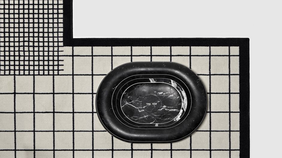 Раковина овальная накладная из камня Antonio Lupi Lavabi RIGATI60 60х45 см ФОТО