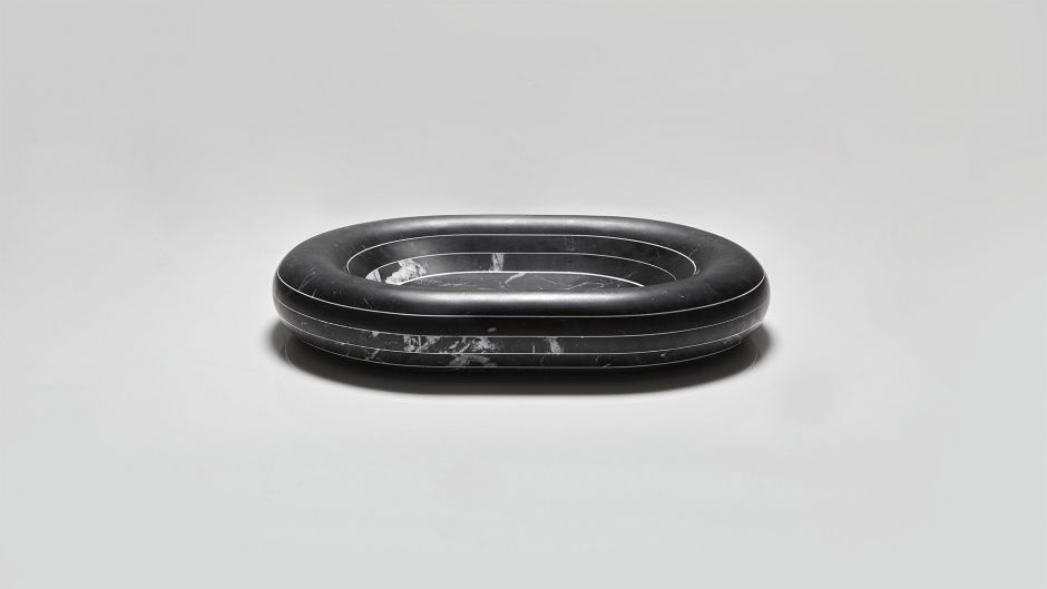 Раковина овальная накладная из камня Antonio Lupi Lavabi RIGATI60 60х45 см ФОТО