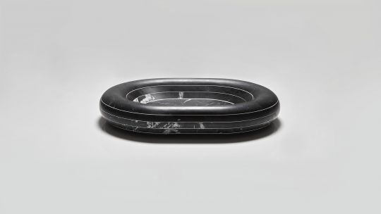 Раковина овальная накладная из камня Antonio Lupi Lavabi RIGATI60 60х45 см схема 1