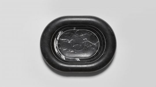 Раковина овальная накладная из камня Antonio Lupi Lavabi RIGATI60 60х45 см схема 3