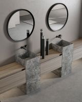 Раковина напольная из камня Antonio Lupi Lavabi NABT4085 40х40 см схема 2